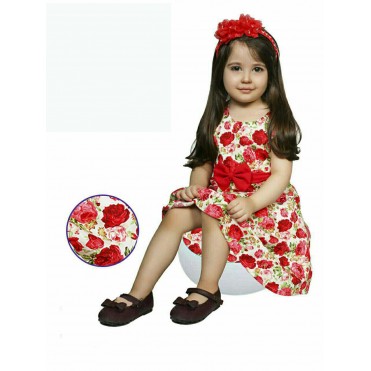 سارافون گلدار کتان گل برگ _ golbarg