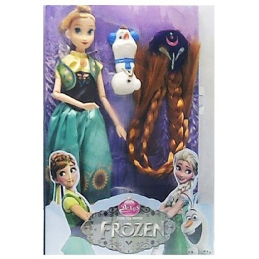 عروسک فروزن frozen  با مو کد 01119