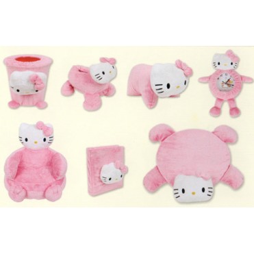 ست 7 تکه پولیشی اتاق کودک مدل هلو کیتی Hello Kitty