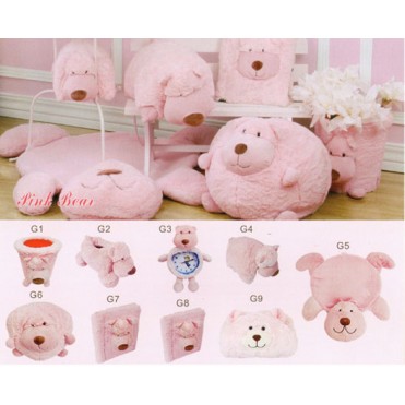 ست پولیشی سیسمونی و اتاق کودک مدل خرس Pink Bear