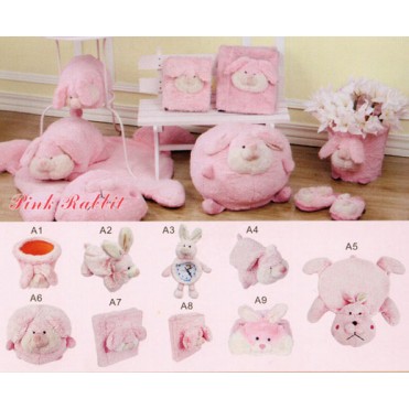 ست پولیشی سیسمونی و اتاق کودک مدل خرگوش Pink Rabbit