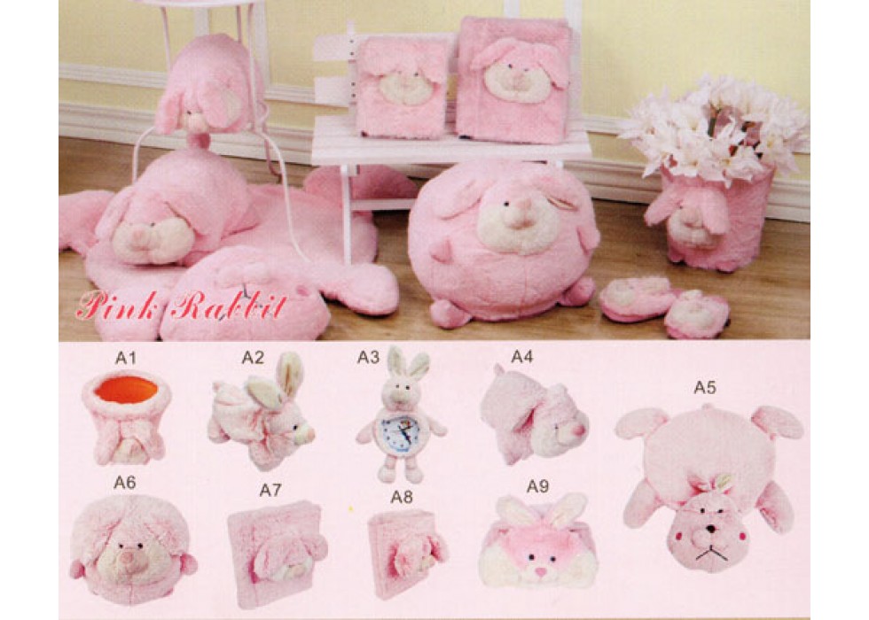 ست پولیشی سیسمونی و اتاق کودک مدل خرگوش Pink Rabbit