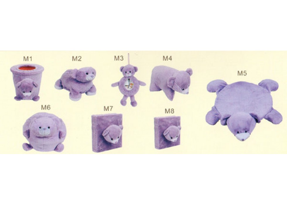 ست پولیشی سیسمونی و اتاق کودک مدل خرس The Lavender Bear