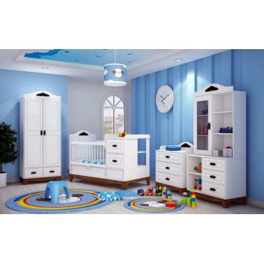 سرویس تخت و کمد نوزاد و نوجوان مدل بلکا 