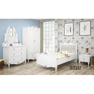 سرویس تخت و کمد جوان مدل الیزه