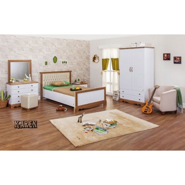 سرویس تخت و کمد نوجوان و جوان آمیسا مدل کارن