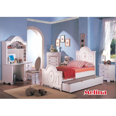 سرویس تخت و کمد جوان مدل ملینا