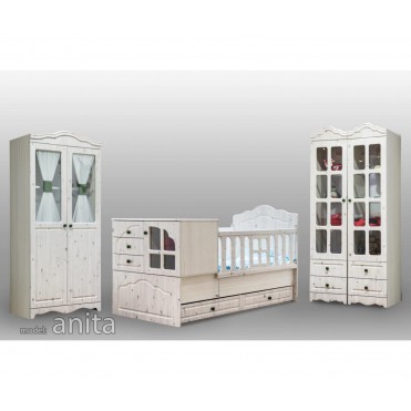  سرویس تخت و کمد نوزاد نوجوان مدل آنیتا