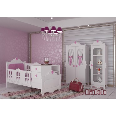 سرویس تخت و کمد نوزاد نوجوان مدل لاله