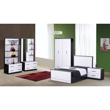 سرویس تخت و کمد 5 تکه نوجوان مدل آکاردئون