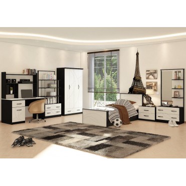 سرویس تخت و کمد 6 تکه نوجوان مدل آکاردئون