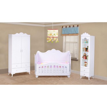 سرویس تخت و کمد نوزاد مدل پارادایس