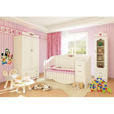 سرویس تخت و کمد نوزاد نوجوان مدل پرنس