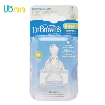سر شیشه سیلیکونی 9m+ دکتر براونز-Dr.Brown's مدل Y-Cut