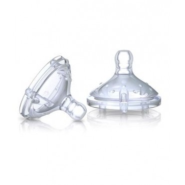 سرشیشه 2 عددی سیلیکون +3 ماه نابی Nuby