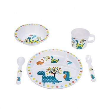 ست 5 تکه غذاخوری مدلDinosaur     بیبی فور لایف   baby4life