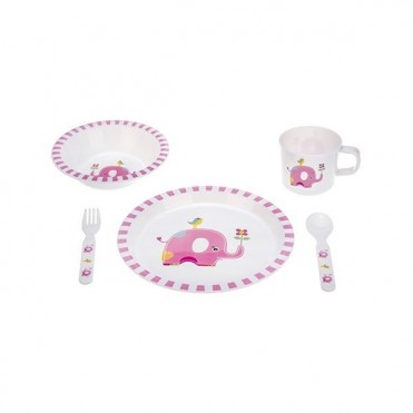 ست 5 تکه غذاخوری مدل Elephant     بیبی فور لایف   baby4life