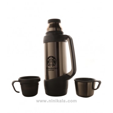 فلاسک دسته دار +دو لیوان  1200 میل نوزاد و کودک  برند میکی موس mickey mouse  کد 0497