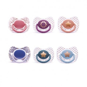 پستانک  سیلیکونی ارتودنسی   4 ماه به بالا   سواوینکس  suavinex    کد  3162098