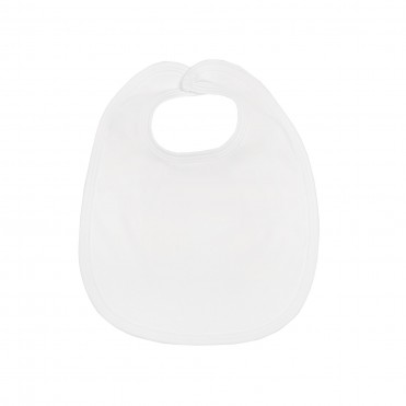 پیش بند دکمه ای نوزاد بی سی سی-BCC طرح سفید-White