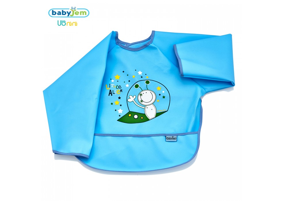 پیش بند پلاستیکی نوزاد بی بی جم-BabyJem مدل آستین دار