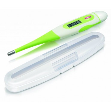 تب سنج دیجیتالی کودک با نوک قابل انعطاف نابی Nuby _ دیجیتال سبز و سفید