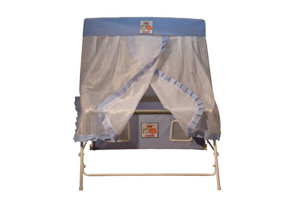 تخت و گهواره نوزاد شادی-Shadi آبی کمرنگ