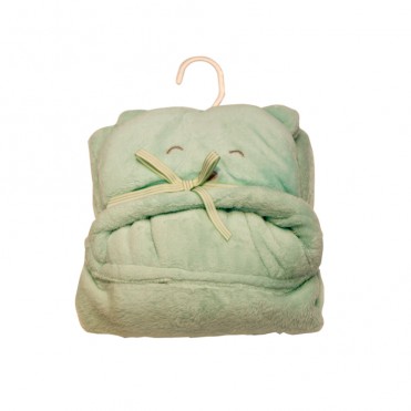 پتو  کلاه دار  نوزاد و کود ک کارترز _ خرس _سبز روشن    Carter's