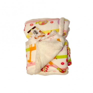 پتو  نوزاد و کود ک کارترز _ زرافه و لاک پشت_ سفید_راه راه   Carter's