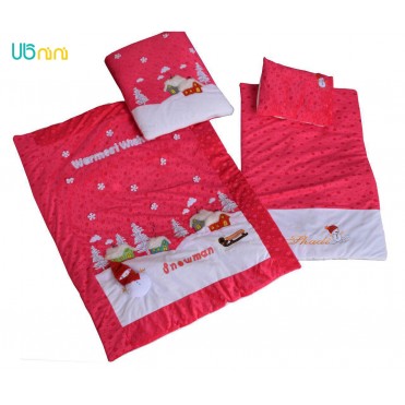 سرویس خواب نوزاد شادی-Shadi طرح آدم برفی توپی سرخابی