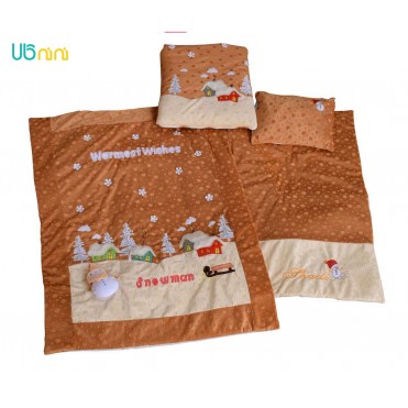 سرویس خواب نوزاد شادی-Shadi طرح آدم برفی توپی طلایی