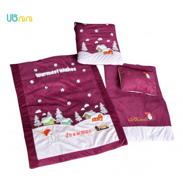 سرویس خواب نوزاد شادی-Shadi طرح آدم برفی بادمجانی