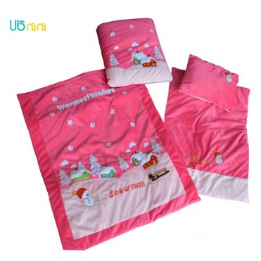 سرویس خواب نوزاد شادی-Shadi طرح آدم برفی سرخ آبی