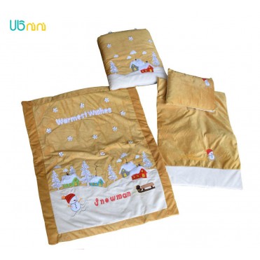 سرویس خواب نوزاد شادی-Shadi طرح آدم برفی طلایی