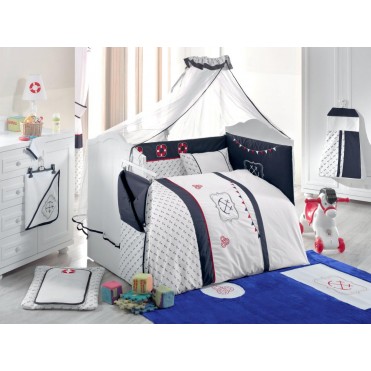 تور و آپارات بالای تخت نوزاد کیدبو-KidBoo مدل Blue Ocean