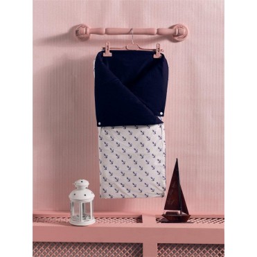 پتو قنداق دو کاره نوزاد کیدبو-KidBoo مدل Blue Ocean