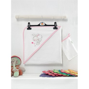 ست حوله دورپیچ کلاهدار و لیف کیدبو-KidBoo مدل  My Friend