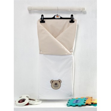 پتو قنداق دو کاره نوزاد کیدبو-KidBoo مدل Teddy Bobo