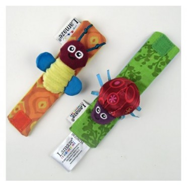 مچبند جغجغه ای دو عددی زنبور زرد و کفشدوزک قرمز لمیز Lamaze