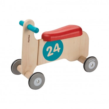 چهار چرخه چوبی قرمز  پلن تویز  planToys کد 3477