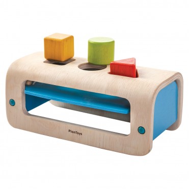 اشکال هندسی   پلن تویز  planToys _ پایه دار کرم -آّبی