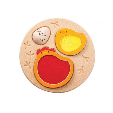 پازل مرغ و جوجه   پلن تویز  planToys