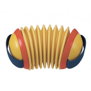 آکاردئون  پلن تویز  plan toys _ چوبی  زرد دسته سورمه ای کد 6401