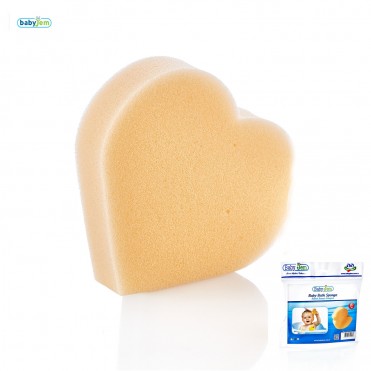 اسفنج شست و شوی بدن بی بی جم- BabyJem مدل قلب
