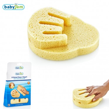 اسفنج شست و شوی بدن بی بی جم-BabyJem مدل طرح دست کد 037