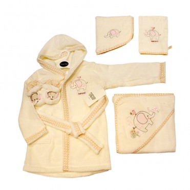 ست حوله ماماز پاپازشش طرح-مدل توری فیل mamas&papas- کد1000446