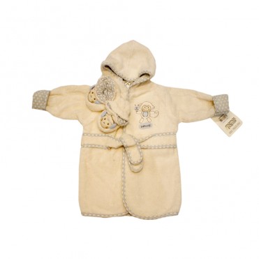 حوله تن پوش با پاپوش ماماز پاپاز طرح میمون mama&papas- کد62517