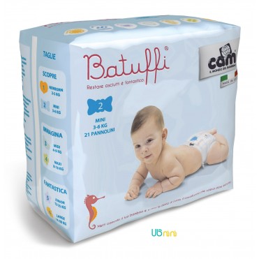 پوشک نوزاد کم-Cam  سایز (2) - 3 تا 6 کیلوگرم