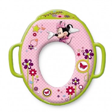 تبدیل توالت فرنگی کودک طرح میکی موس فرست یرز The First Years  _ کد 9907 صورتی با حاشیه سبز روشن