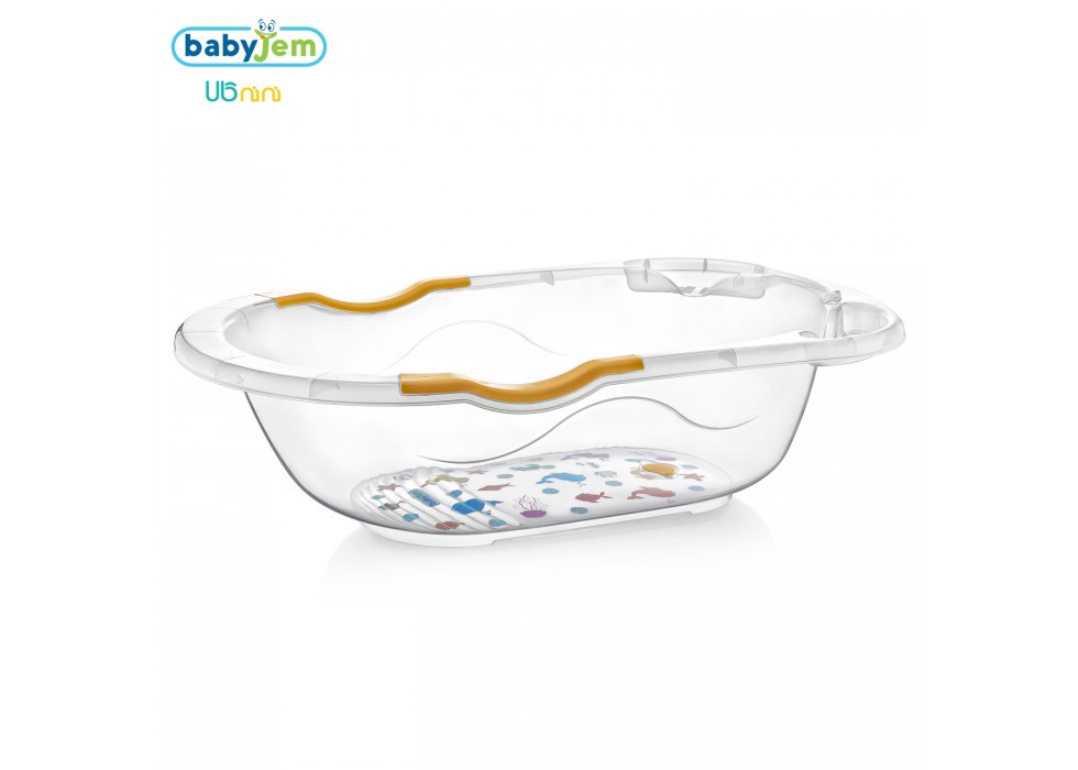 وان حمام نوزاد بی بی جم-BabyJem شفاف طرحدار کد 031